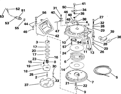 EVINRUDE-JOHNSON 341171 Support, Pulley
