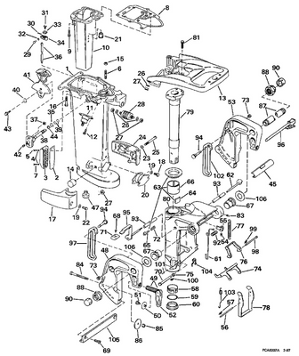 EVINRUDE-JOHNSON 341427 Gasket, Cover To Exhaust Housing