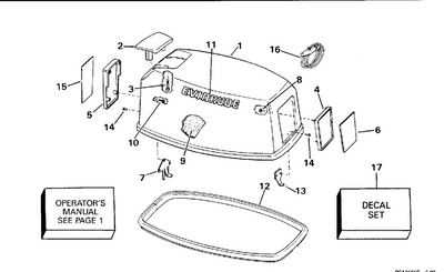EVINRUDE-JOHNSON 341526 Sound Blanket, Front