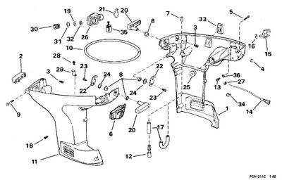 EVINRUDE-JOHNSON 342086 Grommet, Engine Cover EVINRUDE-JOHNSON 342086 Grommet, Engine Cover
