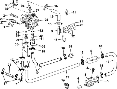 EVINRUDE-JOHNSON 343852 Nipple, Fuel Inlet EVINRUDE-JOHNSON 343852 Nipple, Fuel Inlet