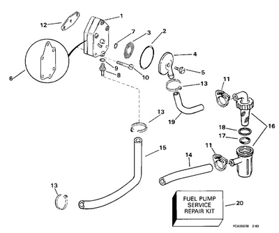 EVINRUDE-JOHNSON 344040 Fitting, Fuel EVINRUDE-JOHNSON 344040 Fitting, Fuel