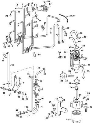 EVINRUDE-JOHNSON 345169 Bracket, Filter Housing To C/C EVINRUDE-JOHNSON 345169 Bracket, Filter Housing To C/C