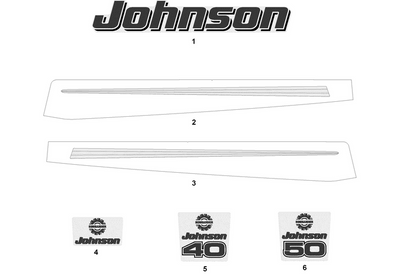 EVINRUDE-JOHNSON 350202 Plate, "40"