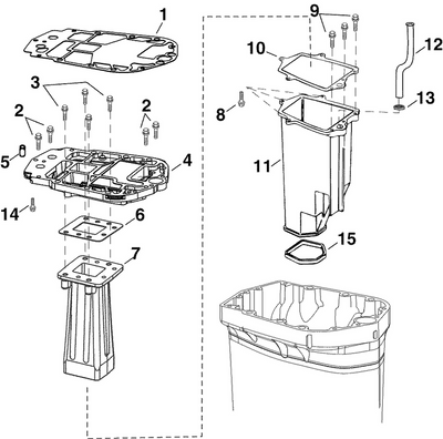 EVINRUDE-JOHNSON 350893 Gasket, Adapter To Megaphone EVINRUDE-JOHNSON 350893 Gasket, Adapter To Megaphone