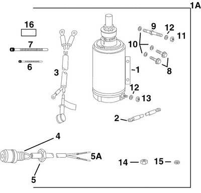 EVINRUDE-JOHNSON 351827 Bolt, Double Ended | New For 2005