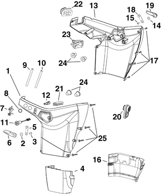 EVINRUDE-JOHNSON 352815 Mount, Lower Cover EVINRUDE-JOHNSON 352815 Mount, Lower Cover