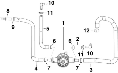 EVINRUDE-JOHNSON 352828 Flexible, Pompe Vers Filtre EVINRUDE-JOHNSON 352828 Flexible, Pompe Vers Filtre