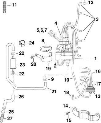 EVINRUDE-JOHNSON 352912 Bracket, Oil Pump To Throttle Body EVINRUDE-JOHNSON 352912 Bracket, Oil Pump To Throttle Body