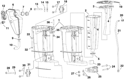 EVINRUDE-JOHNSON 353741 Washer