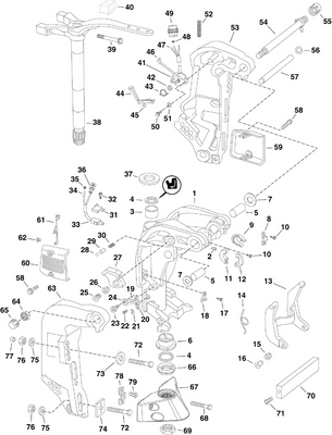 EVINRUDE-JOHNSON 354385 Mount Bracket EVINRUDE-JOHNSON 354385 Mount Bracket