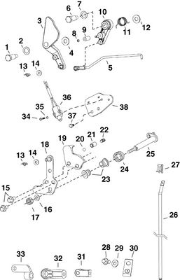 EVINRUDE-JOHNSON 354733 Bracket, Neutral Switch To Block | Use On Serial Number 08750337 & Lower EVINRUDE-JOHNSON 354733 Bracket, Neutral Switch To Block | Use On Serial Number 08750337 & Lower