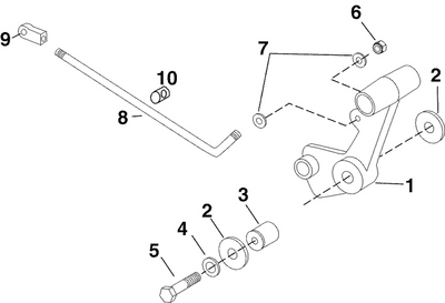 EVINRUDE-JOHNSON 354997 Shift Rod