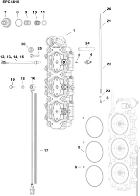 EVINRUDE-JOHNSON 355985 Nut, Flanged | M12