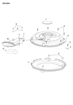 EVINRUDE-JOHNSON 357166 Base, Air Duct EVINRUDE-JOHNSON 357166 Base, Air Duct
