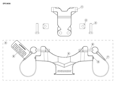 EVINRUDE-JOHNSON 357685 Bracket, Tie Bar EVINRUDE-JOHNSON 357685 Bracket, Tie Bar