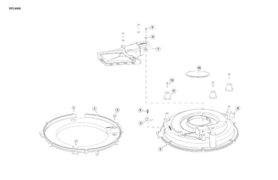 EVINRUDE-JOHNSON 358367 Base, Air Duct EVINRUDE-JOHNSON 358367 Base, Air Duct