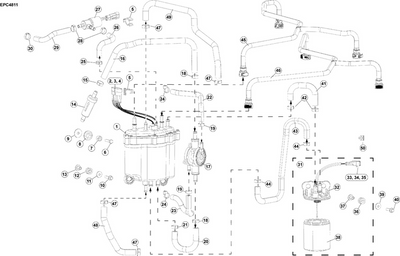 EVINRUDE-JOHNSON 358515 Hose, Pulse To Cylinder #1 EVINRUDE-JOHNSON 358515 Hose, Pulse To Cylinder #1