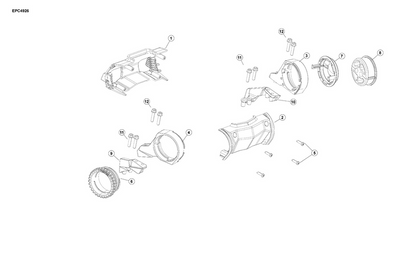 EVINRUDE-JOHNSON 361237 Cover, Rigging Housing - Front EVINRUDE-JOHNSON 361237 Cover, Rigging Housing - Front
