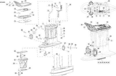 EVINRUDE-JOHNSON 362481 Screw, M14 X 100 | Mount To Swivel Bracket