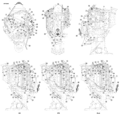 EVINRUDE-JOHNSON 363156 Hose, Exhaust Adapter To Exhaust Housing | Rear
