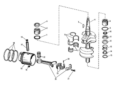 EVINRUDE-JOHNSON 378436 Ring Set, Piston, Standard EVINRUDE-JOHNSON 378436 Ring Set, Piston, Standard