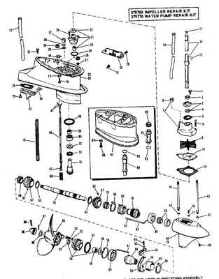 EVINRUDE-JOHNSON 379327 Gearcase Head Assy EVINRUDE-JOHNSON 379327 Gearcase Head Assy