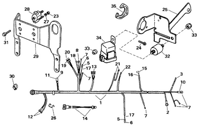 EVINRUDE-JOHNSON 3850240 Bracket, Connector & Relay EVINRUDE-JOHNSON 3850240 Bracket, Connector & Relay