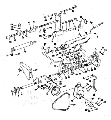 EVINRUDE-JOHNSON 3852498 Nut, Pump To Bracket, Rear