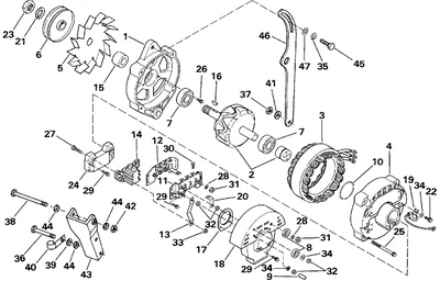 EVINRUDE-JOHNSON 3852641 Diode Field