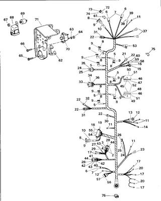 EVINRUDE-JOHNSON 3855263 Cap, 4-Pin Connector