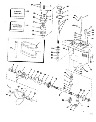 EVINRUDE-JOHNSON 388125 Gear & Bushing Assy., Fwd EVINRUDE-JOHNSON 388125 Gear & Bushing Assy., Fwd