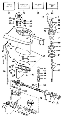EVINRUDE-JOHNSON 394121 Gear & Bushing, Forward EVINRUDE-JOHNSON 394121 Gear & Bushing, Forward