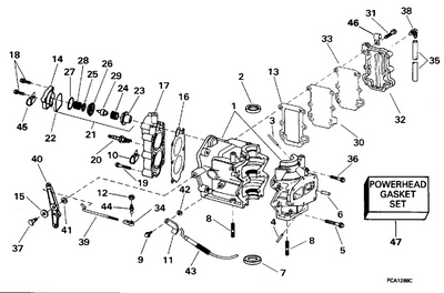 EVINRUDE-JOHNSON 434671 Vernathern