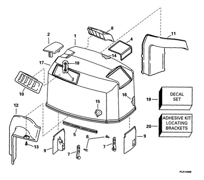 EVINRUDE-JOHNSON 435445 Hook Assy