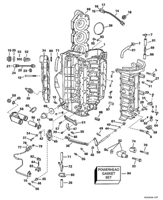 EVINRUDE-JOHNSON 439563 Cylinder Head, Stbd. EVINRUDE-JOHNSON 439563 Cylinder Head, Stbd.