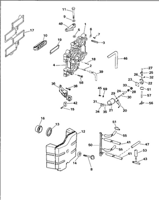 EVINRUDE-JOHNSON 439922 Fastener, Air Silencer