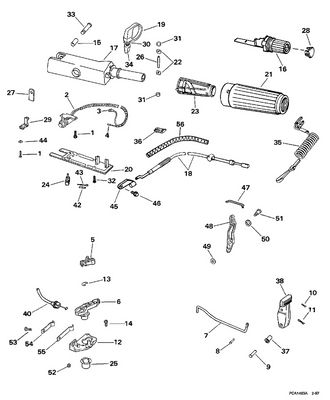 EVINRUDE-JOHNSON 441119 Lever, Shift EVINRUDE-JOHNSON 441119 Lever, Shift