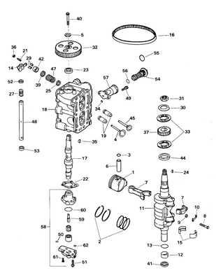 EVINRUDE-JOHNSON 446033 Seal, Oil, Camshaft
