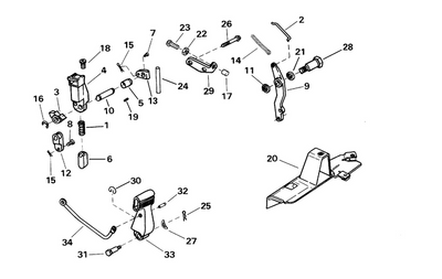 EVINRUDE-JOHNSON 446162 Clip, Shift Link To Lever EVINRUDE-JOHNSON 446162 Clip, Shift Link To Lever