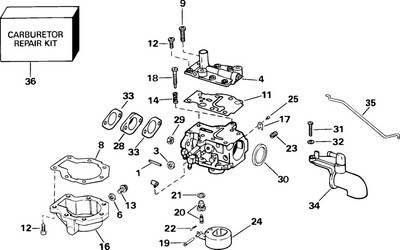 EVINRUDE-JOHNSON 446512 Insulator, Carburetor To Manifold