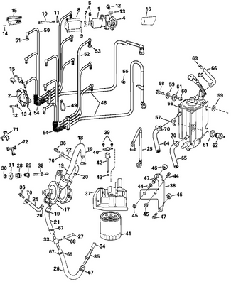 EVINRUDE-JOHNSON 5004986 Manifold Assy., Fuel Feed EVINRUDE-JOHNSON 5004986 Manifold Assy., Fuel Feed