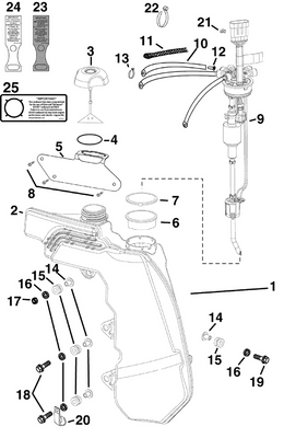 EVINRUDE-JOHNSON 5005179 Oil Cap Assy