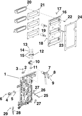 EVINRUDE-JOHNSON 5005282 Reed Plate Assembly EVINRUDE-JOHNSON 5005282 Reed Plate Assembly