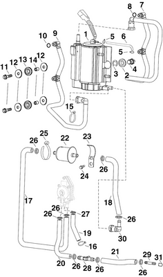 EVINRUDE-JOHNSON 5005343 Fuel Rail Assy, Return EVINRUDE-JOHNSON 5005343 Fuel Rail Assy, Return
