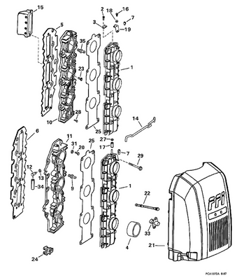 EVINRUDE-JOHNSON 5005369 Air Silencer Assy