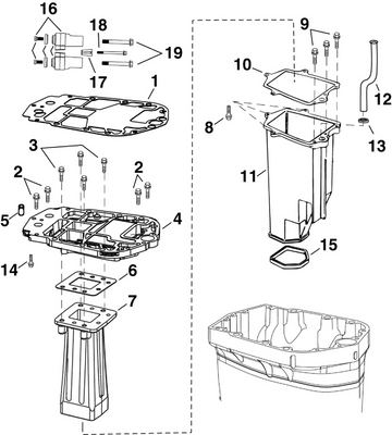 EVINRUDE-JOHNSON 5005735 Upper Mount Assembly EVINRUDE-JOHNSON 5005735 Upper Mount Assembly