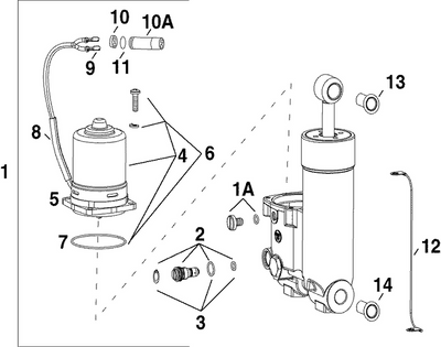 EVINRUDE-JOHNSON 5005830 Valve Assy, Manual Release