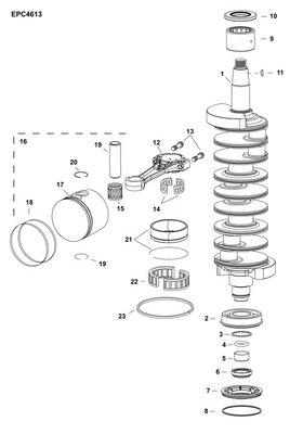 EVINRUDE-JOHNSON 5005942 Bearing, Wrist Pin
