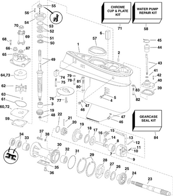 EVINRUDE-JOHNSON 5006068 Driveshaft Assy